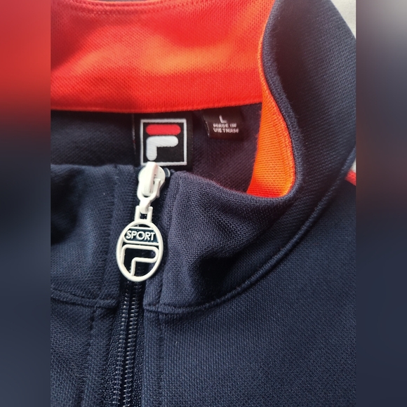 Fila Sport Ladies Full Zip Track Jacket.  Size Large.  Front Pockets. - Picture 2 of 6